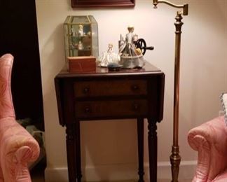 2003 Main Building Sitting Room Drop leaf Sewing table profile