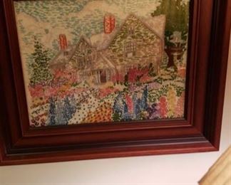 2006 Main Building Sitting Room Framed Needle work profile