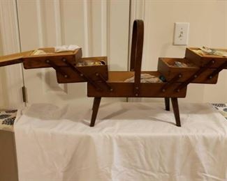 2176 Main Building Sitting Rm Closet Sewing Caddy Opened