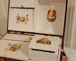 2238 Main Building Sitting Rm Closet Doll Trunk 2 of 2 Inside