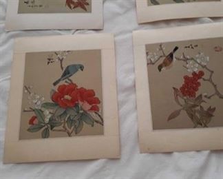 2323 Main Building Hall upstairs closet Silk Paintings profile