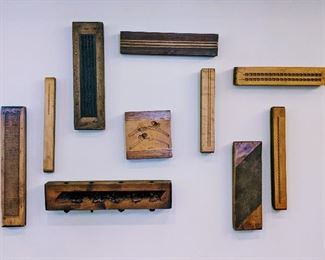 Antique Carved Wood Molds for Castings 