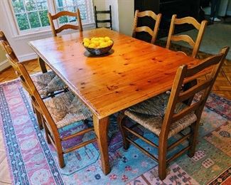 Crate and barrel table and chairs 