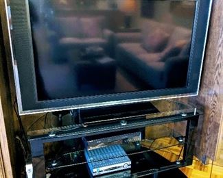 Flat screen TV and TV stand