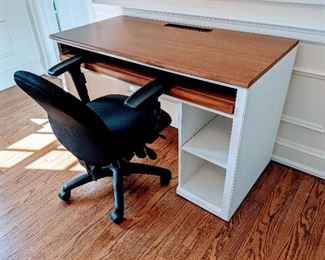 white desk