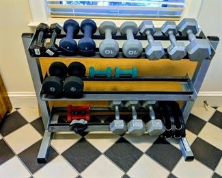 weights and weight rack