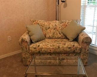 Loveseat with a twin hide a bed in excellent condition