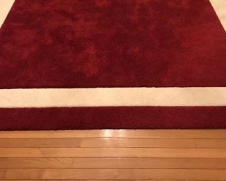 Many Rugs to choose from this one is 8 x 10 it has a small rug that matches it 65 1/2” x 35