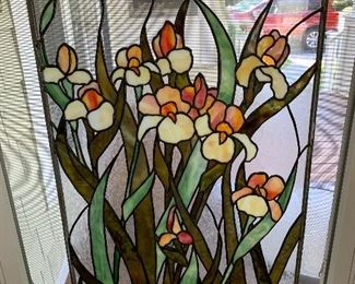 Handcrafted stain glass window