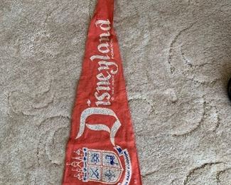 Antique Disneyland pennant dated 1968