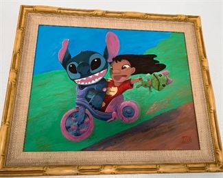 Original LILO and Stitch only one of kind from artist dated 2015