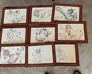 Rare Disney Lion King Sketches Dated 2010
