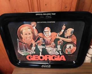 Coca Cola Georgia Bulldog Tray