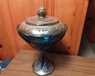 Carnival Glass Compote