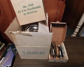 Milbern Mid-century Home and Kitchen Accessories in Original Boxes