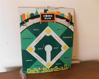 Tin Litho Dart Baseball Target Board