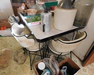 Mid-century Formica Kitchen Table and Chairs