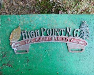 Original High Point, N.C. Tag Topper
