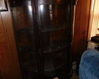 Bow Front China Cabinet