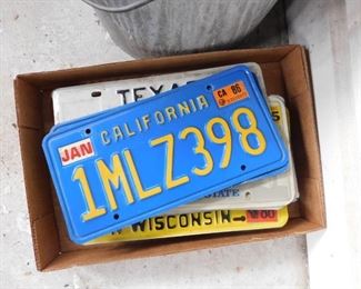 Vintage License Plates