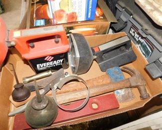 Assorted Tools/Oil Cans