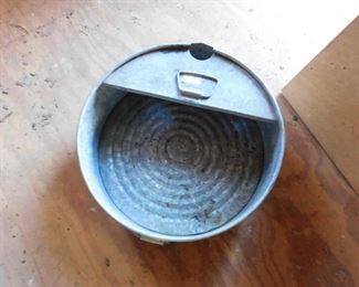 Old Galvanized Oil Pan