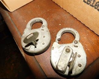 Old Railway Express Agency Locks with Keys