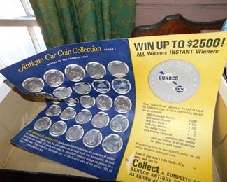 Sunoco Antique Car Coin Collection