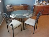 KITCHEN TABLE GLASS TOP $75 25% SATURDAY AT 9AM