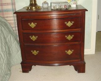One of a pair bedside chests.