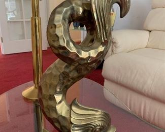 Brass Oriental Fish Statue
