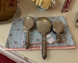 Antique Sterling Vanity Set