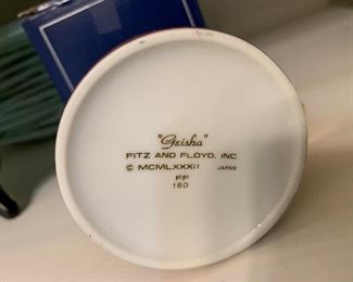 Fitz and Floyd "Geisha" Pattern Set