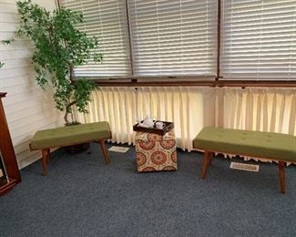 MCM Wood Framed Bench(s)