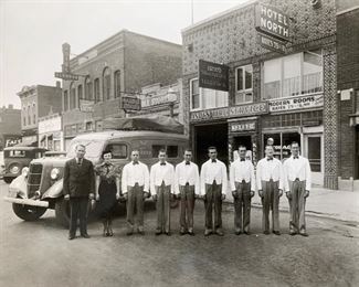 Andy Fisk Tire Band Antique Photo - Norfolk NE