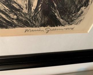 Signed Lithograph by Marion Greenwood