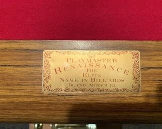 Playmaster Renaissance Pool Table