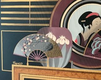 1970's Vintage Franco Mid-Century Painting