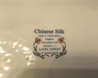 Laura Ashley dishes, Chinese Silk pattern