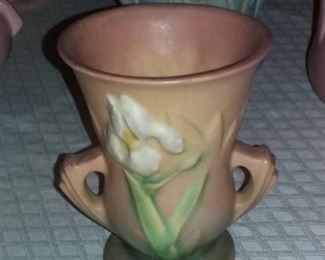 Roseville Art Pottery Small Vase with Sticker