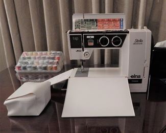 Elna sewing machine and accessories
