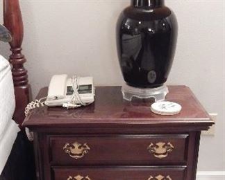 Cherry wood nightstand - there are two