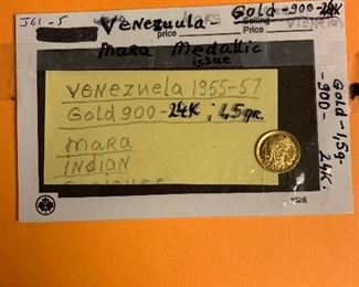 VENEZUELA GOLD COIN 
