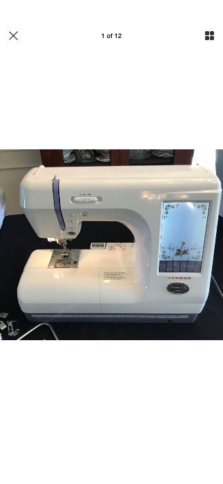 Janome Memory Craft- Sewing Embroidery Machine. 
Include accessories, extensions and  embroidery memory cards.