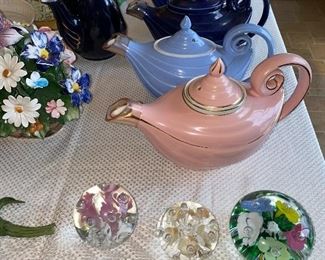 VINTAGE HALL ALADDIN GENIE TEAPOTS