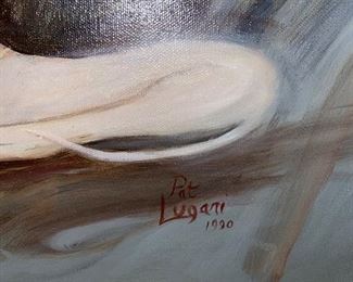 PAT LUGARI 1990 OIL ON CANVAS PAINTING