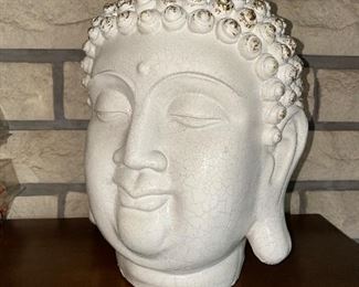 LARGE BUDDHA HEAD SCULPTURE
