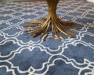 ROUND GLASS TOP COFFEE TABLE