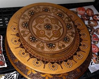 UKRANIAN WOODEN PLATES