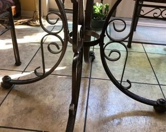 Scrolled Iron Base of Table